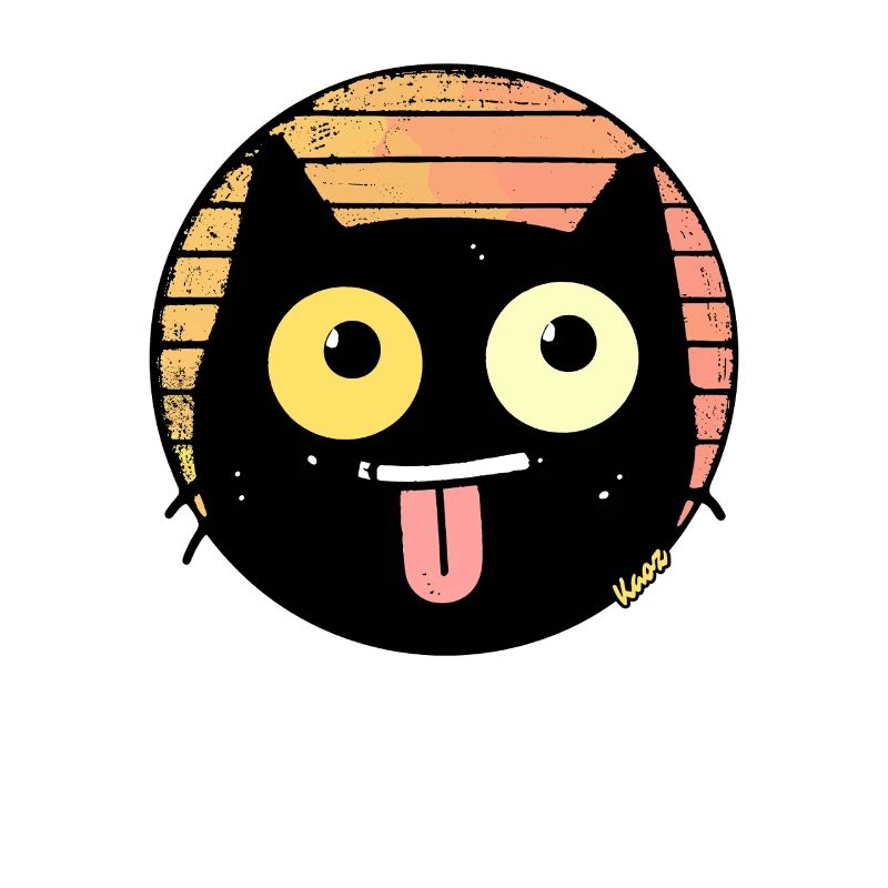 Freche Retro Katze