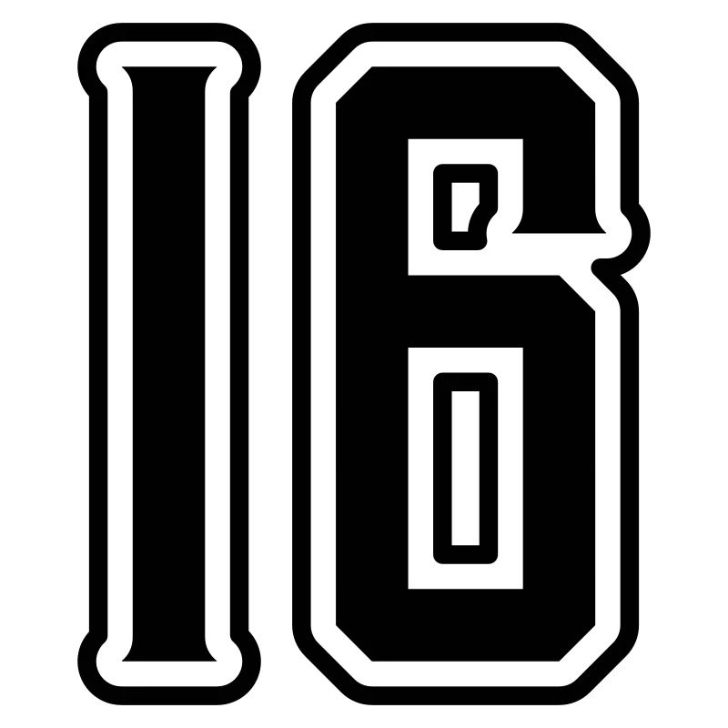 16 Zahl symbol