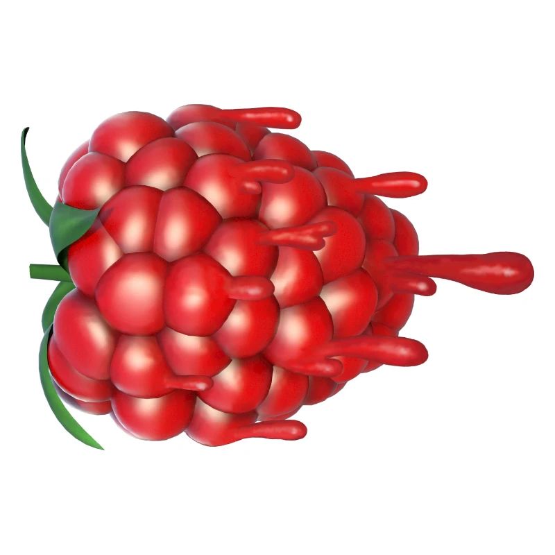 Himbeere tropft