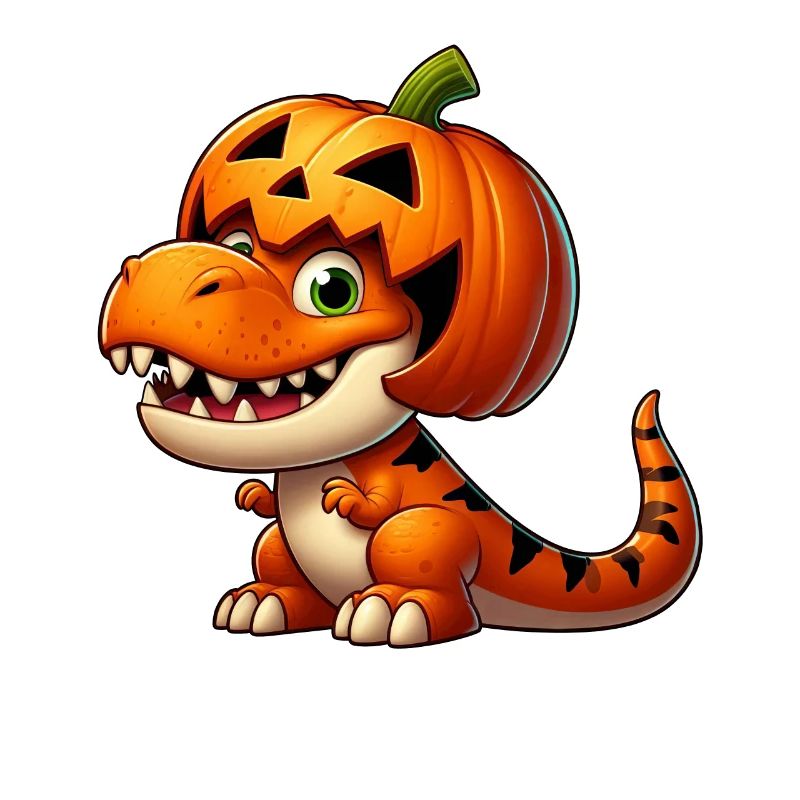 Funny Halloween T-Rex Dinosaur Comic