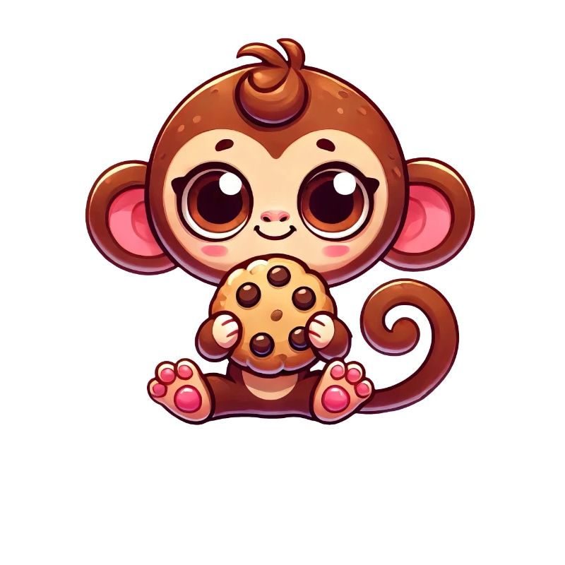 variation 30404Mignon Singe Chimpanzé Cookie Cartoo
