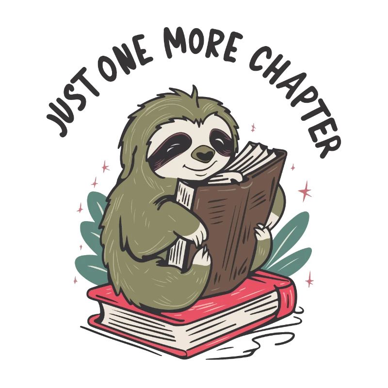 Just one more chapter Bookworm Sloth