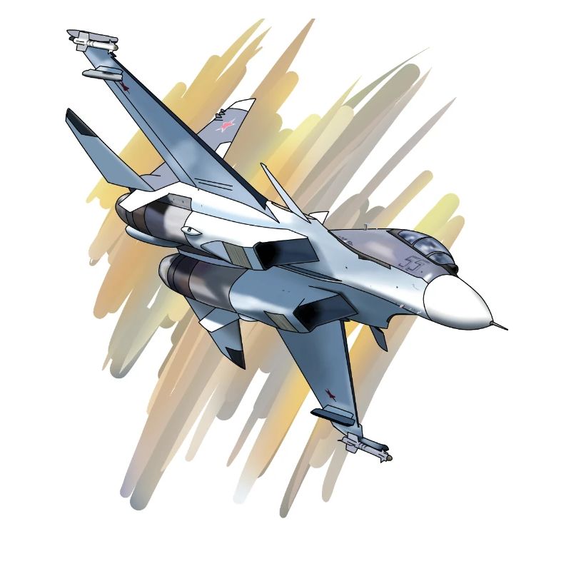 Kampfjet im Dynamikdesign