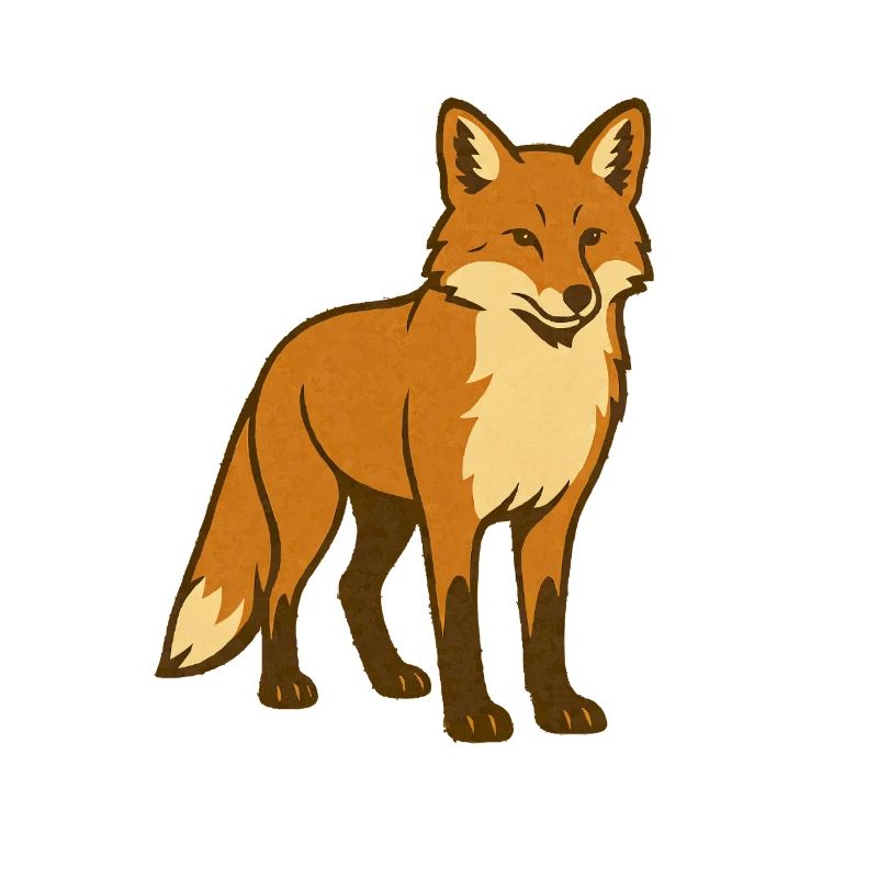 Verspielter Fuchs Cartoon