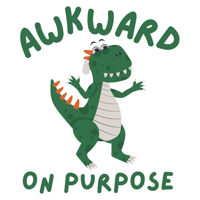 Unbequemer Dino mit Absicht