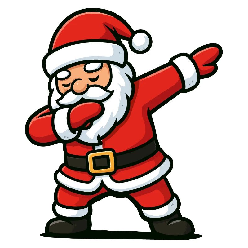 Santa Dab Tanzen Comic