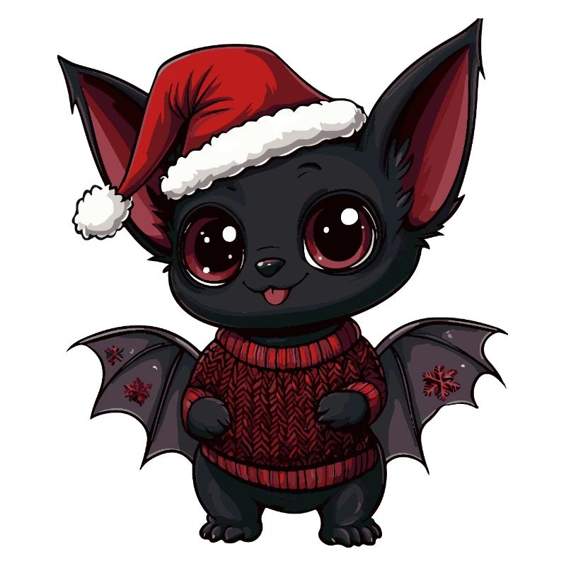 Fledermaus Weihnachten Xmas