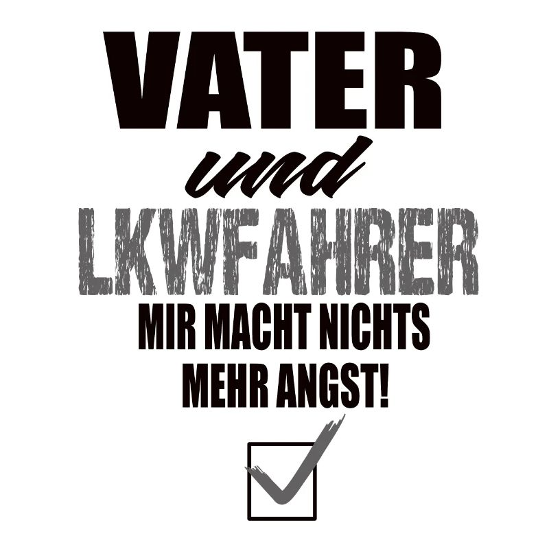 Vater und Lkwfahrer