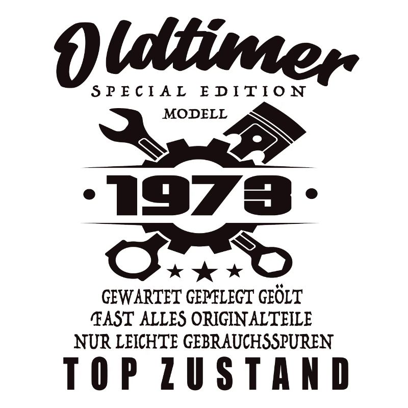 Oldtimer Special Edition Modell 1973 Geburtstag