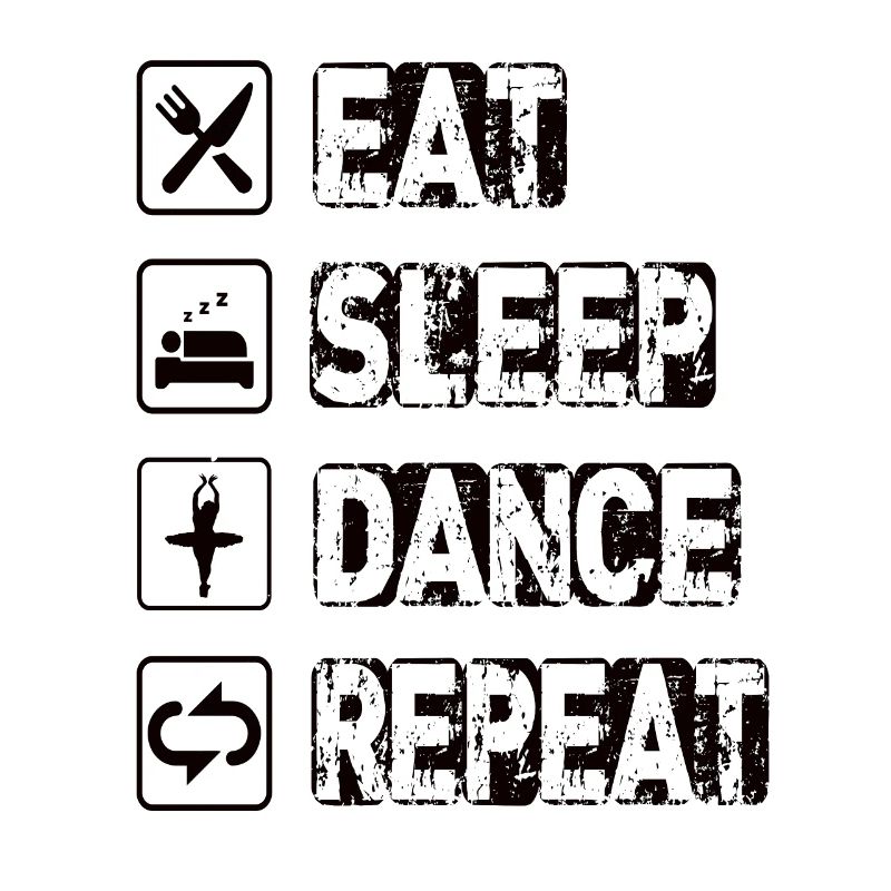 Manger Sommeil Danse Répéter