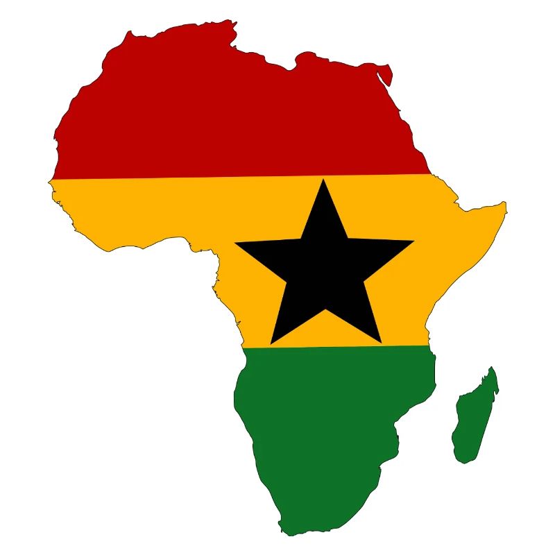 Ghana Flagge Afrika