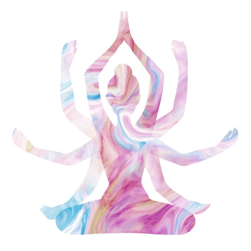 Spirituelles Yoga-Mädchen