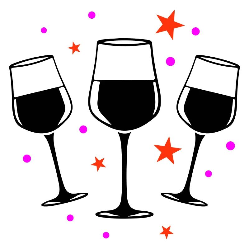 Weinglas Rotwein Symbol