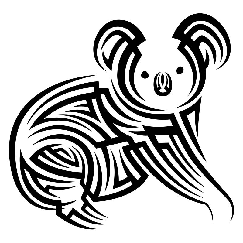 Koala Tribal Tattoo