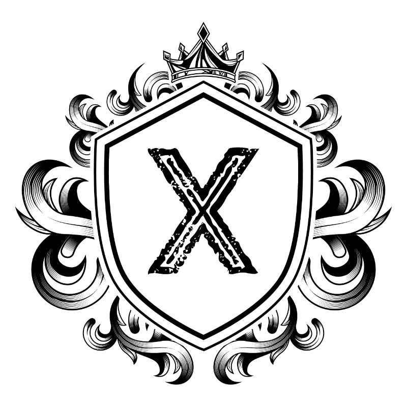 X Buchstabe Wappen
