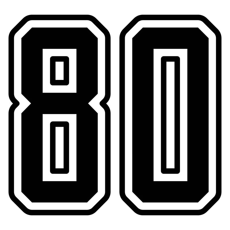 80 Zahl Symbol