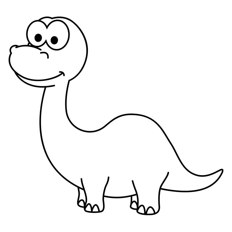 Dinosaurier brontosaurus Comic
