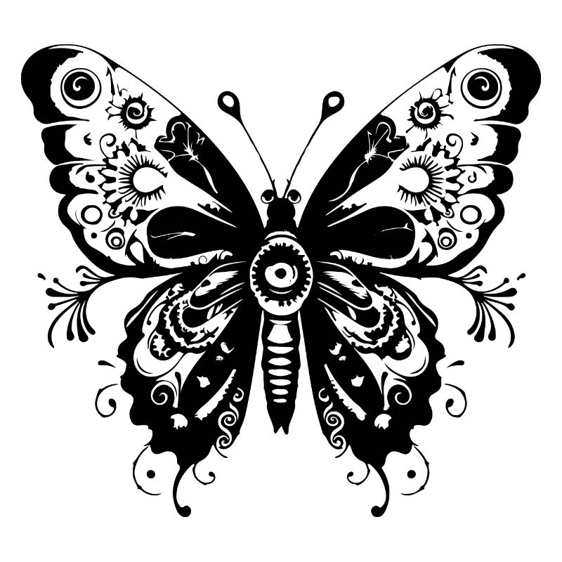 Schmetterling Mandala Boho
