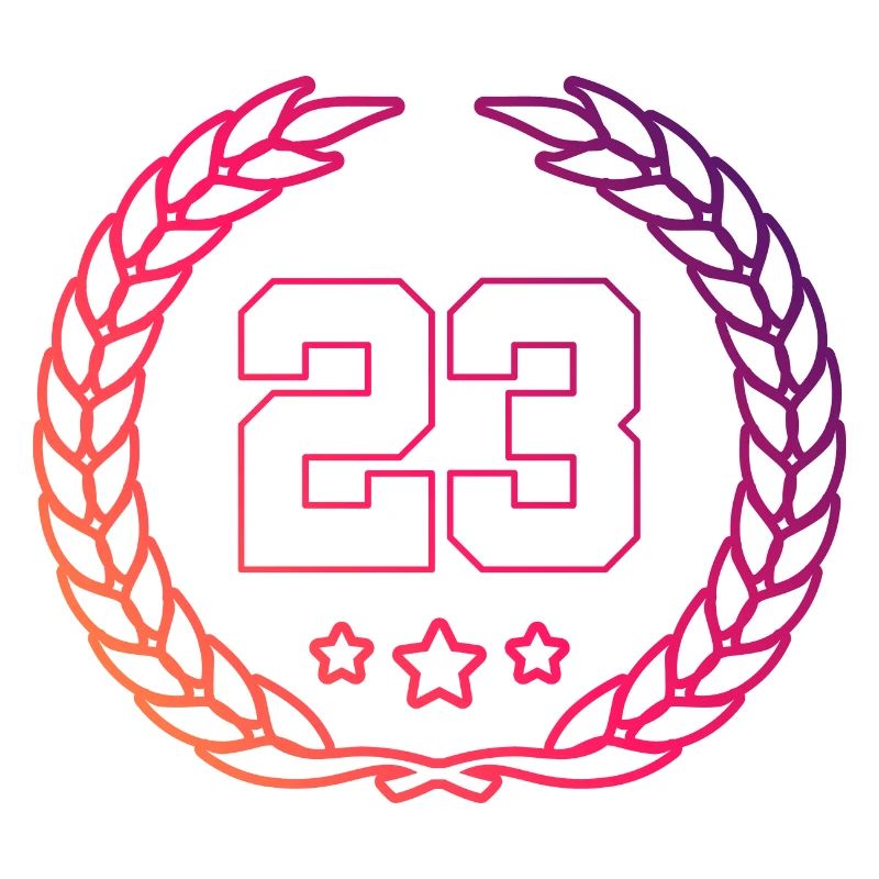 23 Zahl Kranz