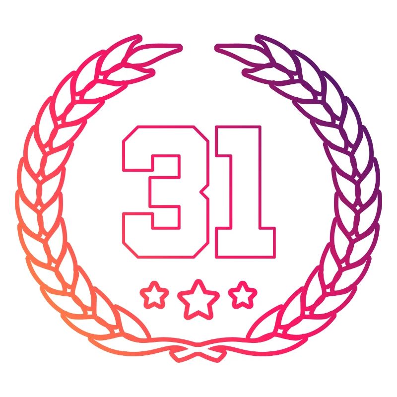 31 Zahl Kranz