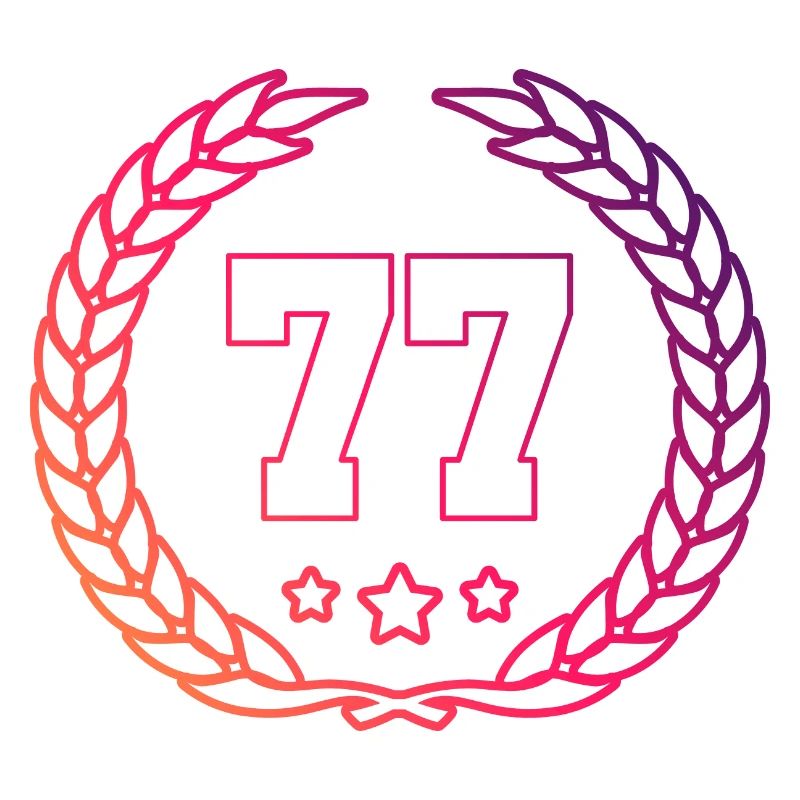 77 Zahl Kranz