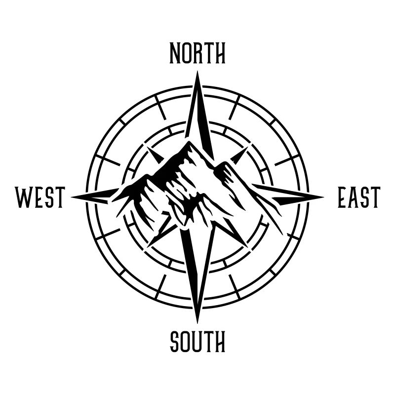 kompass berge design
