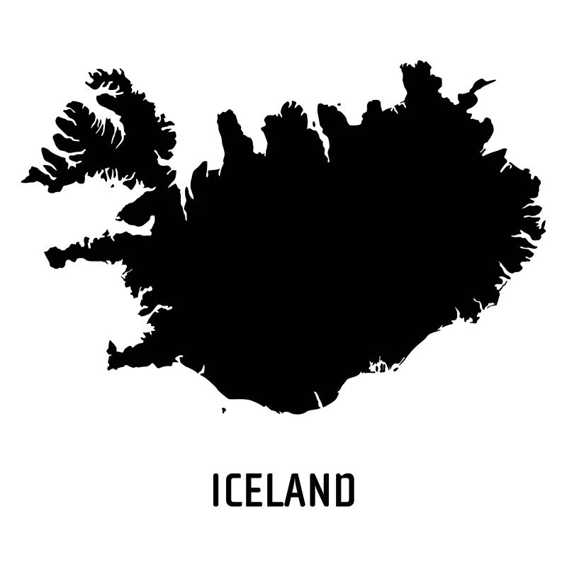 Island - Landkarte Map