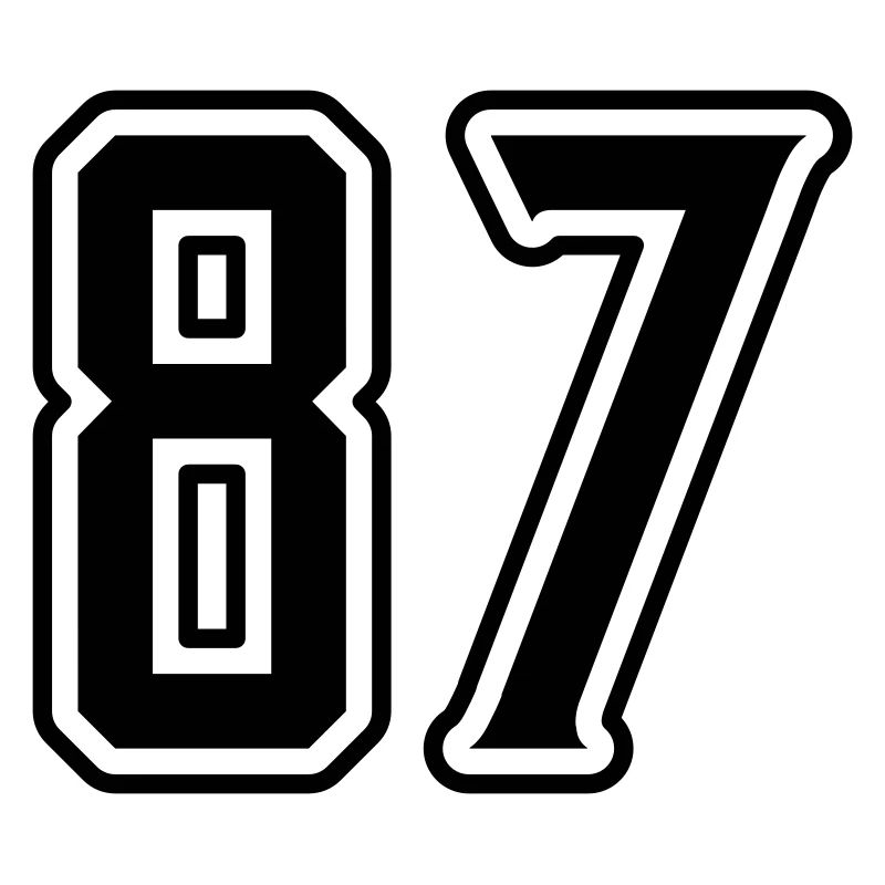 87 Zahl Symbol