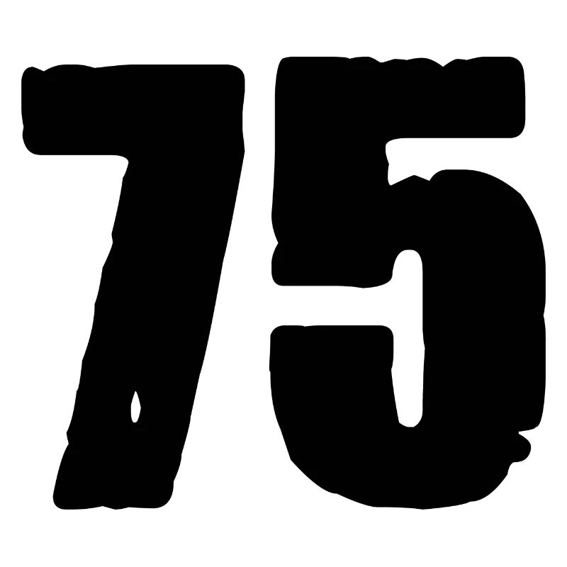75 Zahl Trikot