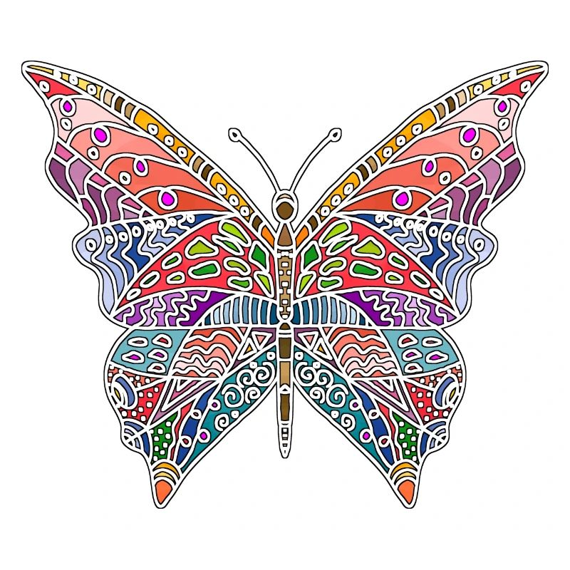 Bunter Schmetterling