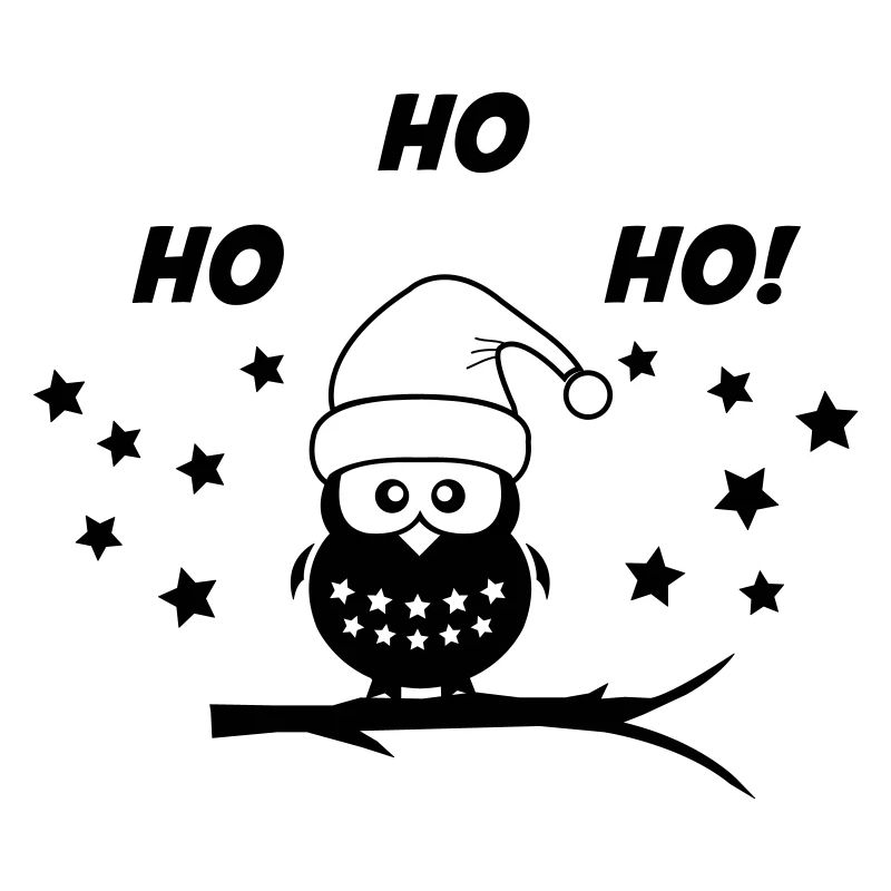 eule weihnachten santa