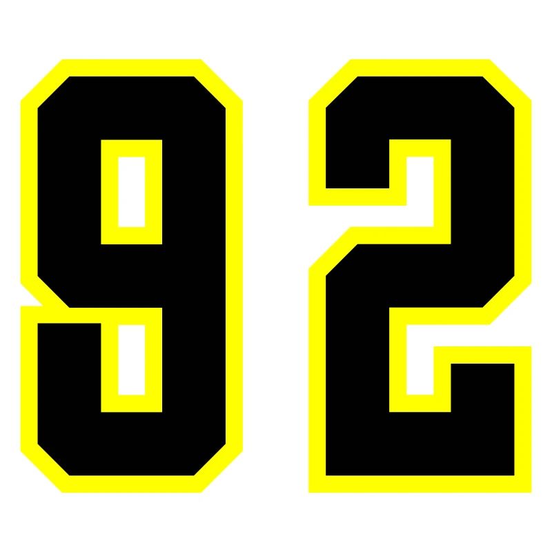 92 Zahl Trikot