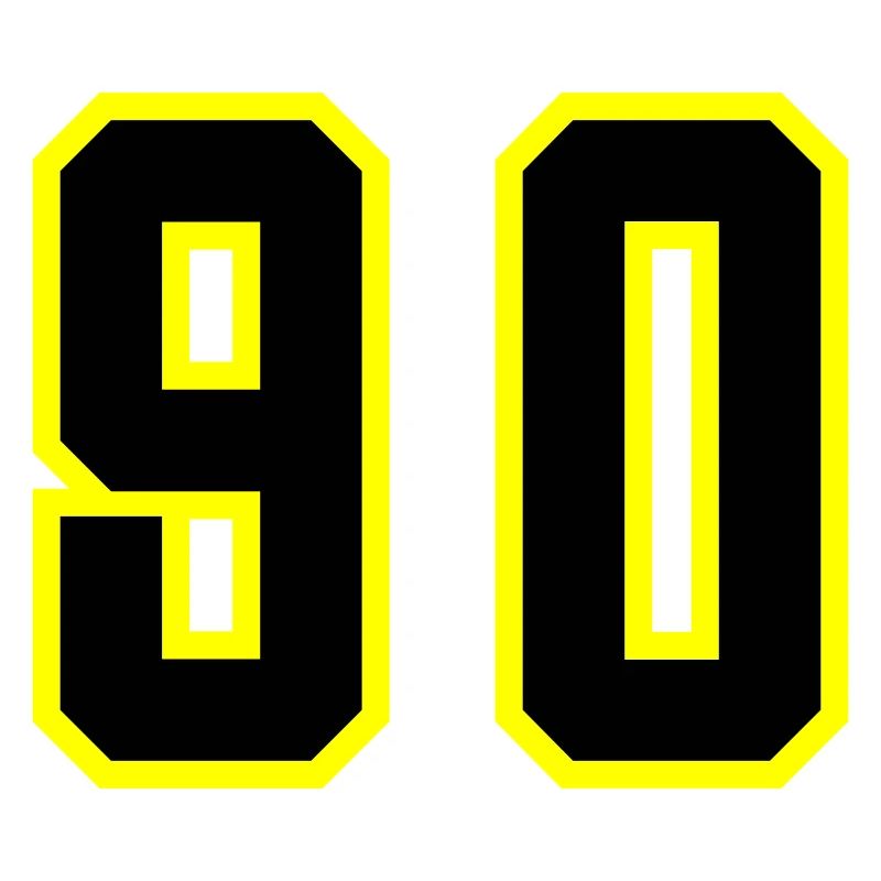 90 Zahl Trikot