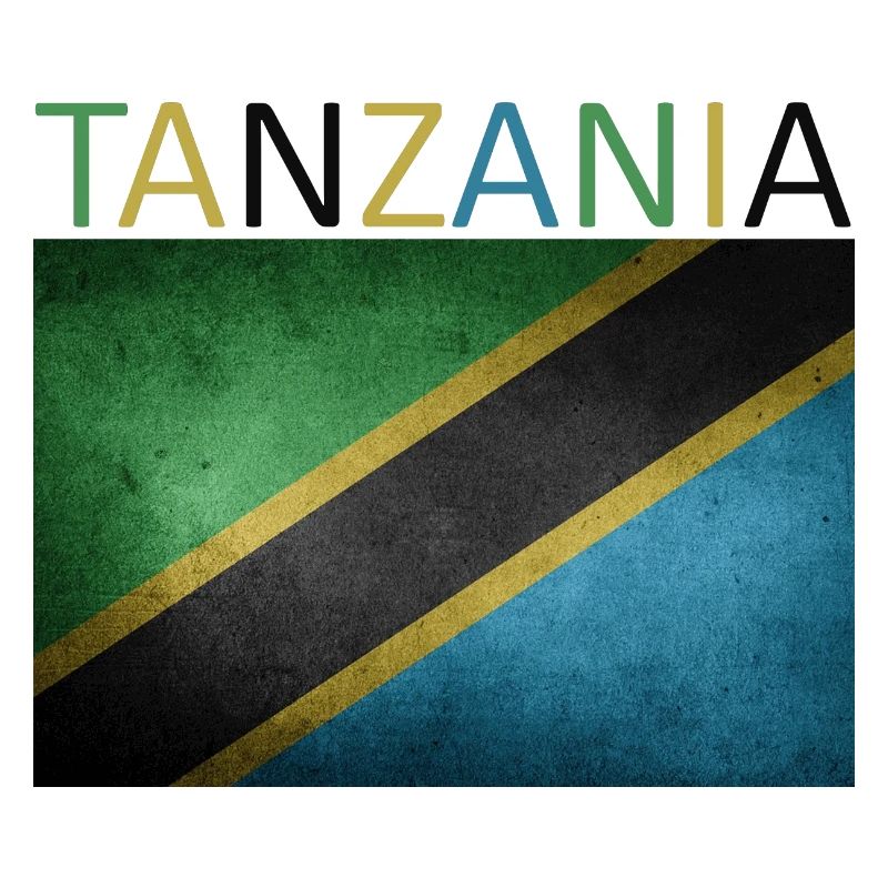 Tansania Flagge - Kunstdesign