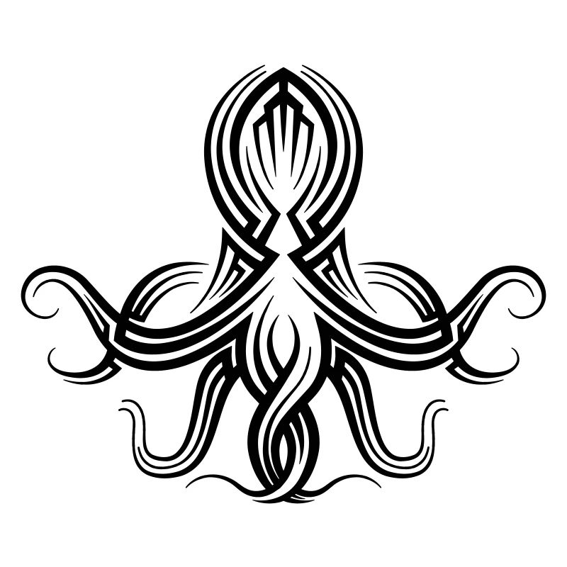 Krake Tribal Tattoo