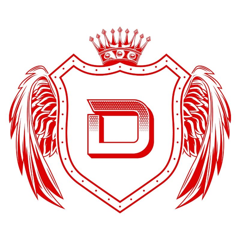 D Buchstabe Wappen