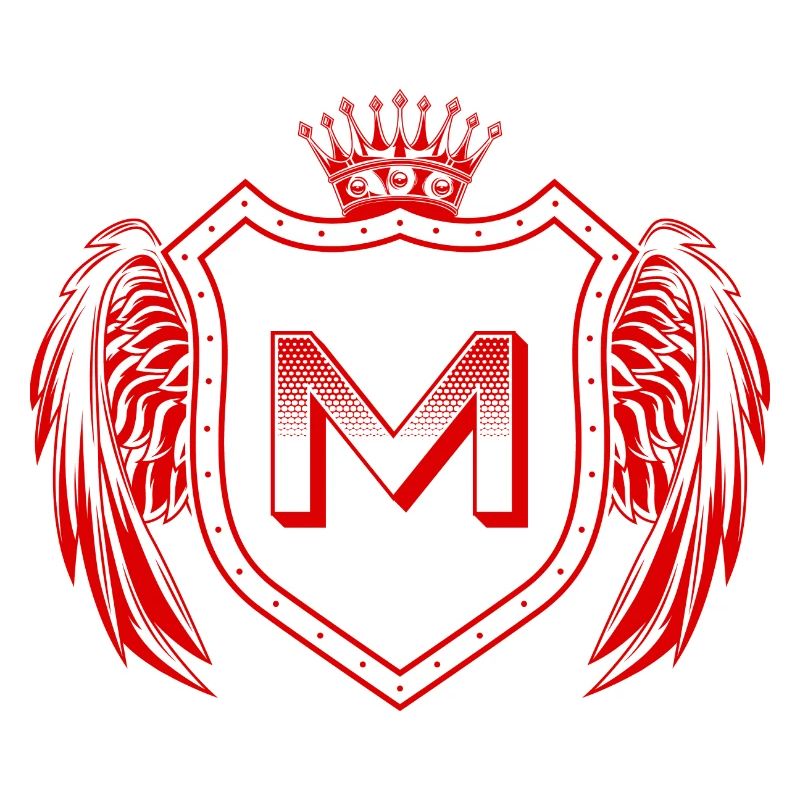 M Buchstabe Wappen