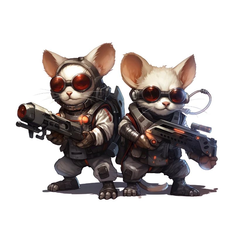 Lasermäuse vom Mars