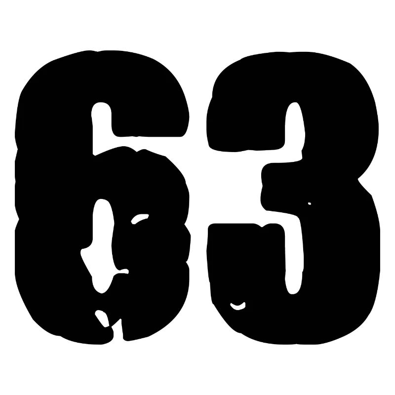 63 Zahl Trikot