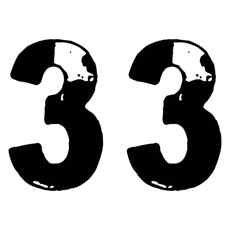 33 Zahl Trikot