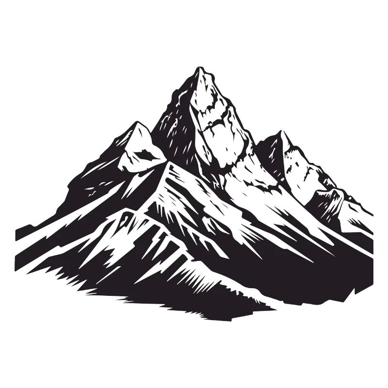 Berge Symbol Silhouette
