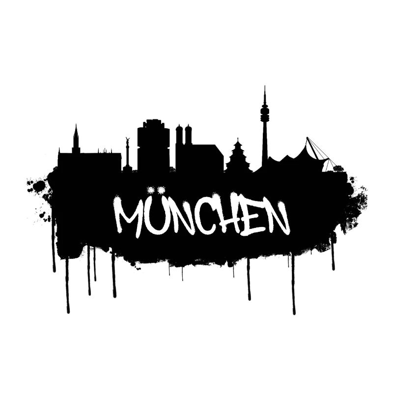 München Graffiti Skyline