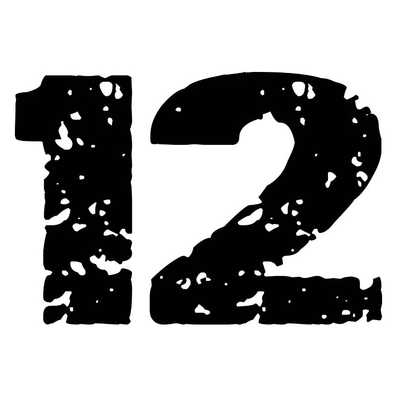 12 Zahl Trikot