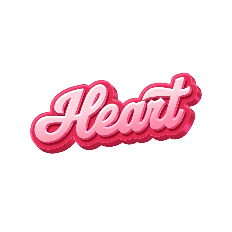 Herzglanz Script Schriftzug