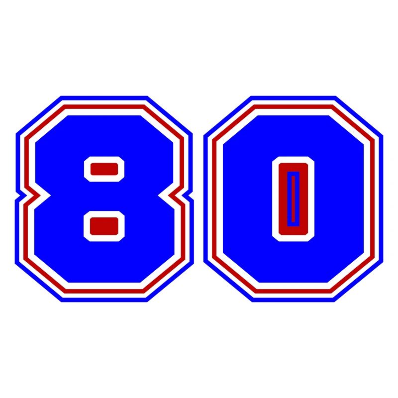 80 Zahl nummer