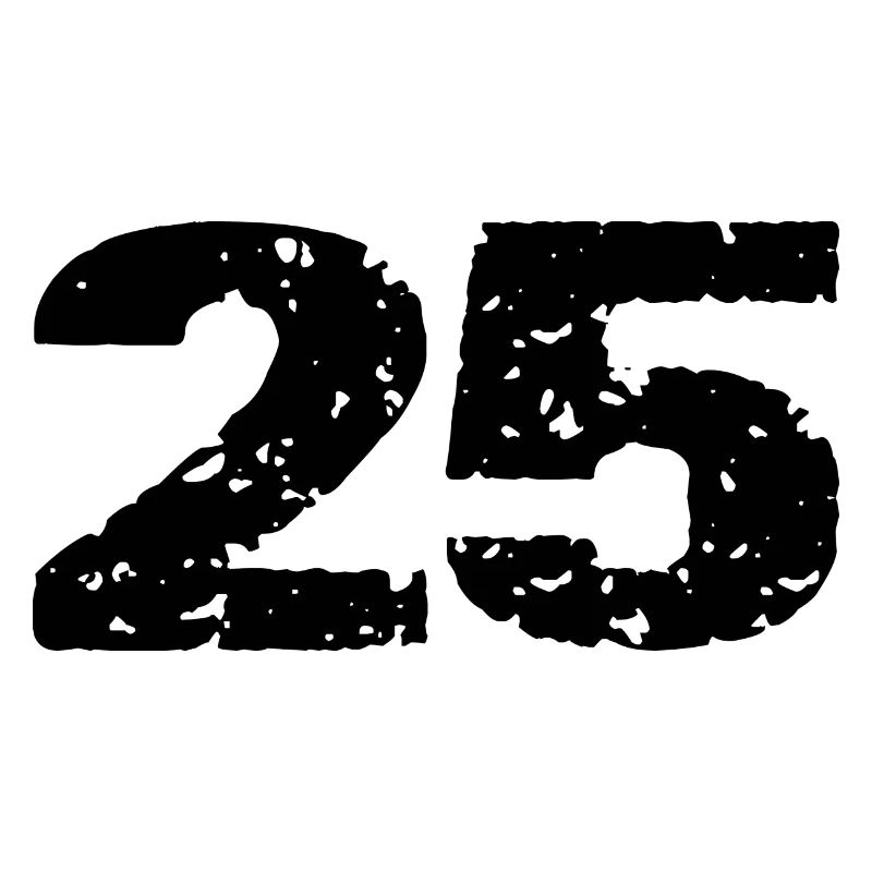 25 Zahl Trikot