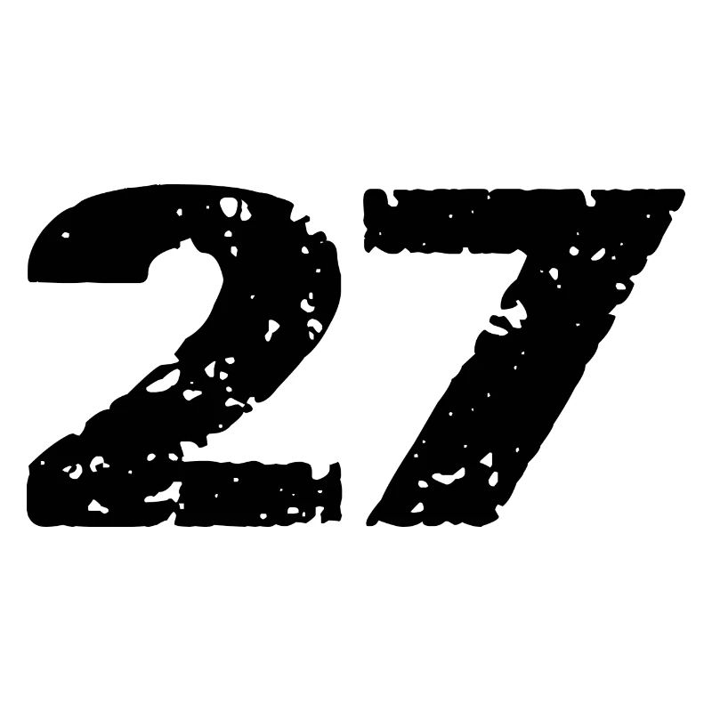 27 Zahl Trikot