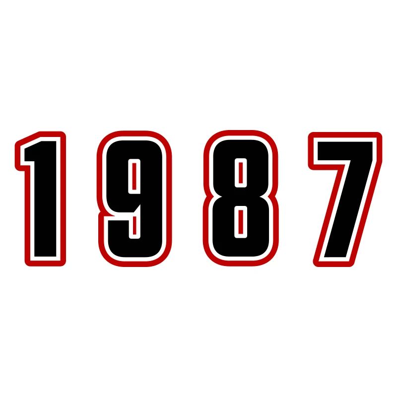 1987 Jahr Zahl