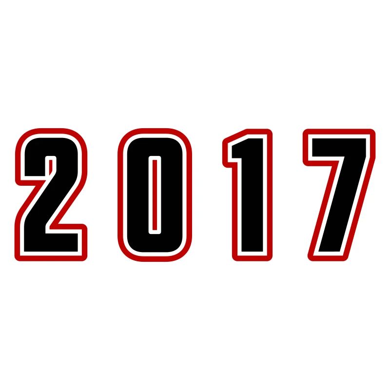2017 Jahr Zahl