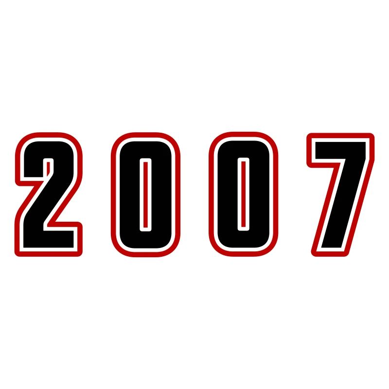 2007 Jahr Zahl